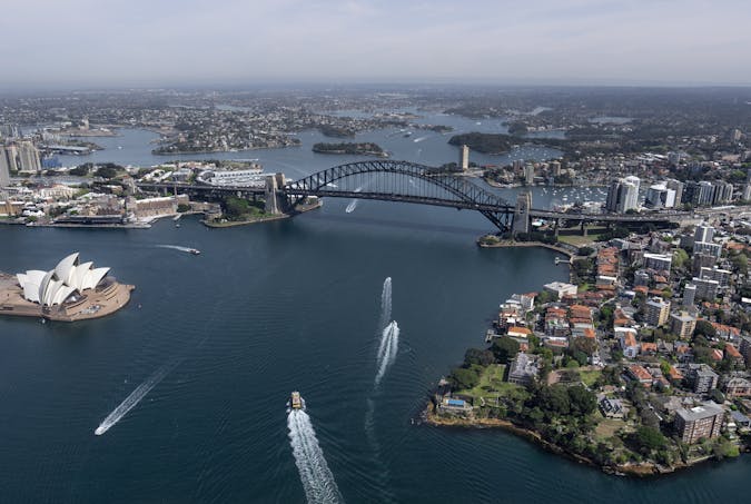 Aerial Overview of Port Jackson